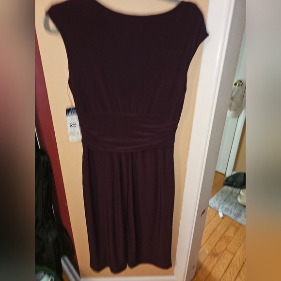 Chaps Woman’s Current  Faux Criss Cross Wrap Front Dress Size M NEW With Tags - Picture 4 of 4